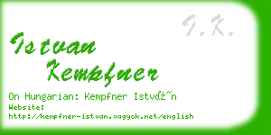 istvan kempfner business card